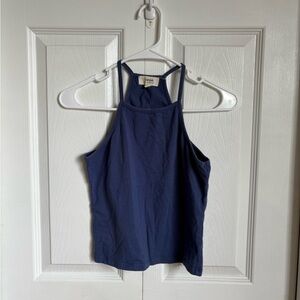 Blue halter top
